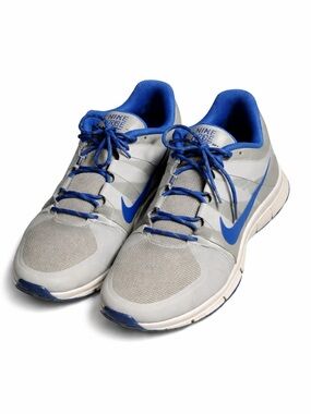 Nike Gray and Blue Training Sneakers